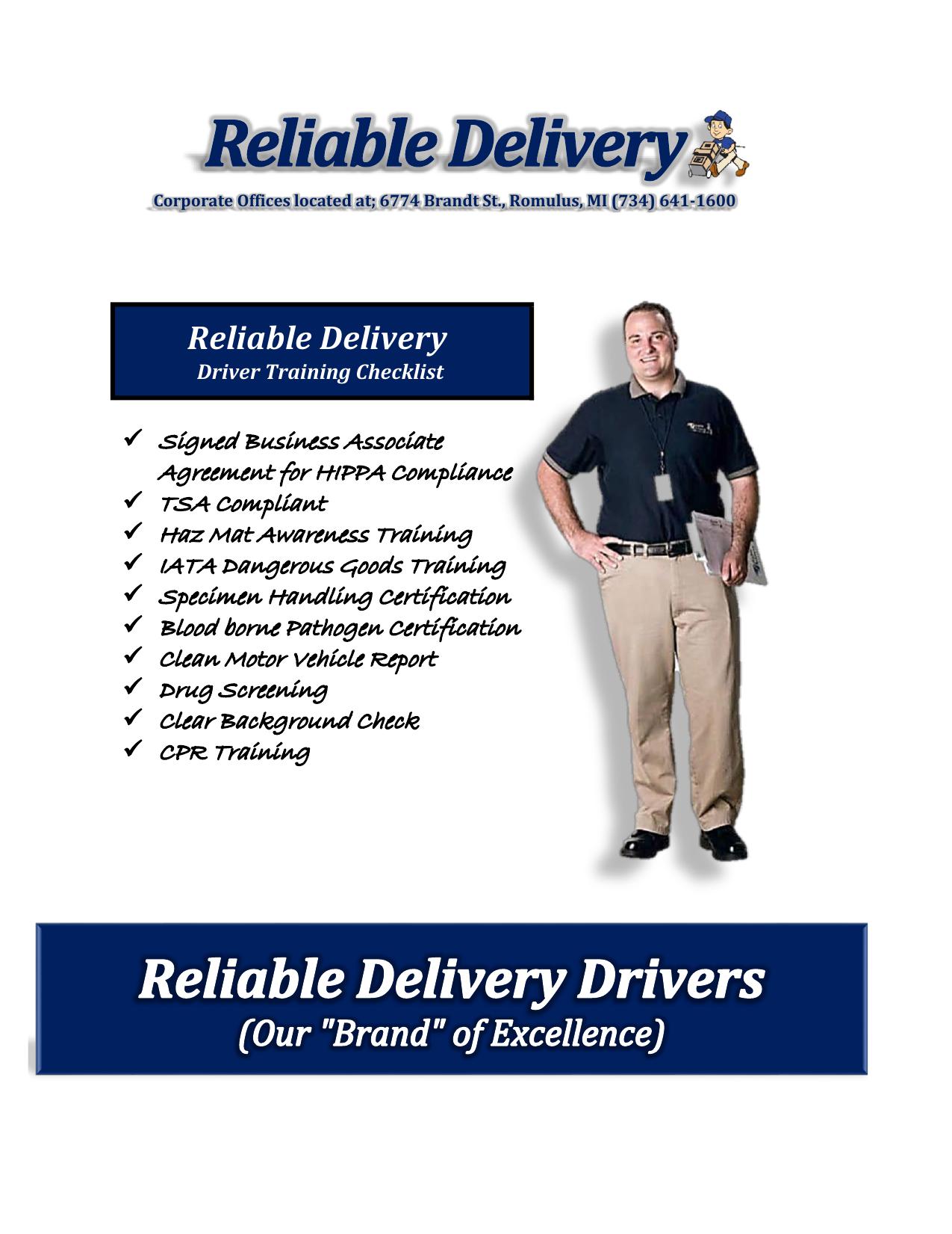 Reliable Delivery Driver Qualifications